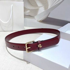 3.0cm Ralph Lauren belt, double-sided top layer cowhide, length: 75.80.85.90.95.