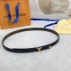 2.0Cm Louis Vuitton Lv Belt, Double-Sided Top-Grain Cowhide Leather, Length: .75