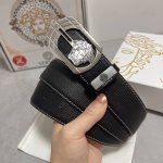 Product Name: Versace. Material: Original Leather Belt, 100% Genuine Top-Grain L