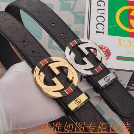 Men's Belt: Gucci Original Cowhide Belt (Ddd) Men's Leather Belt: 100% Top Layer - Click Image to Close