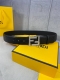 Width 4.0Cm Fendi This Plain Weave Belt Features A Double F-Shaped Buckle With D