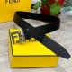 Fendi Fendi wide 38mm logo belt. Original Ff brass buckle, made of imported orig