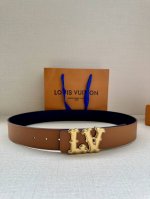 Special 4.0-Inch Wide Lv Ranch Double-Sided Belt Recreates The Sharp Style Of Th