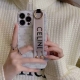 Celine straight-edge polka dot photo frame, wrist strap phone case, full-covera