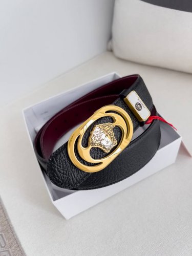 Product Name: Versace. Versace Original Belt Model: Buckle, Classic Human Head P