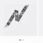 Dior Tropical Rainforest Silk Scarf, Tropical Style Headband, Small Ribbon Serie