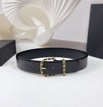 5.0Cm Chanel Belt, Double-Sided Full-Grain Leather, Length: 75.80.85.90.95.100 C