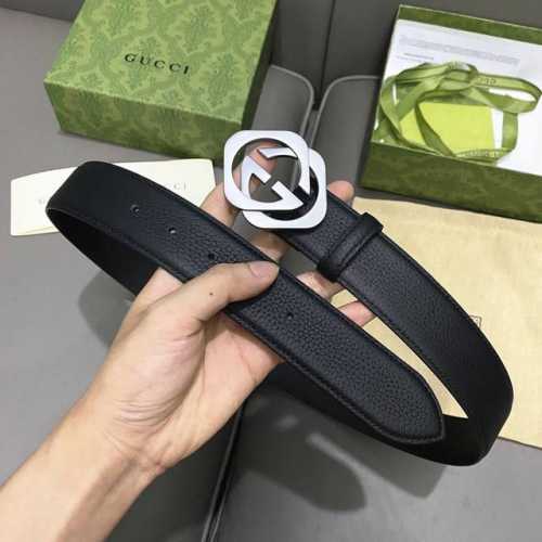 Original packaging GUCCI 40mm width men's belt This fashionable belt is ingeniou