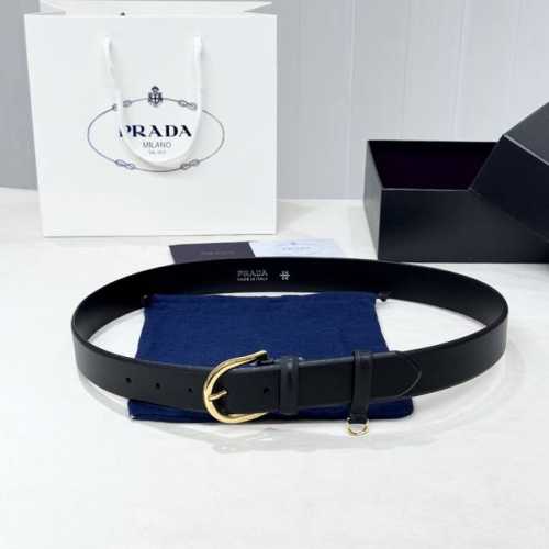 Prada, stylish and sophisticated! Versatile and elegant, 3.5cm wide. (Official