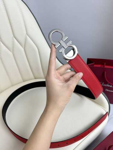 Tferragamo Double-Sided Genuine Imported Top-Grain Leather, Usable On Both Sides