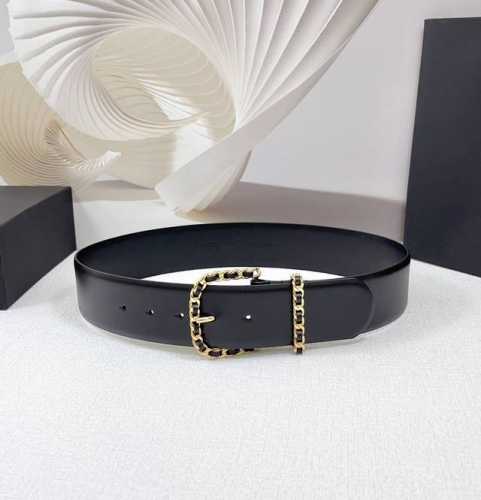 5.0Cm Chanel Belt, Double-Sided Full-Grain Leather, Length: 75.80.85.90.95.100 C