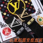 Men's belt: Lv Louis Deng original Men's belt: 100% first layer cowhide, guarant