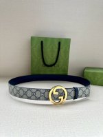 Width 3.8 Cm Gucci This Reversible Belt Seamlessly Blends Gg Supreme Canvas With