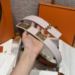 Collier De Chien 32mm Belt (Ddd) - Epsom calfskin belt with a metal buckle. This