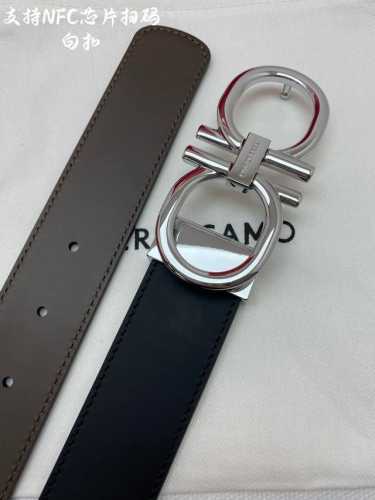 F3.5Cm premium custom-made men's leather belt, double-sided imported cowhide, cu