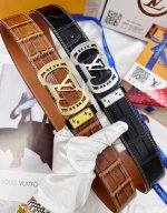 Belt: Louis Vuitton's top-grade original replica. Belt: 100% top-grain cowhide,