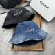 Special Price Celine High Version - Embroidered Carriage Lining Smudged Denim Em