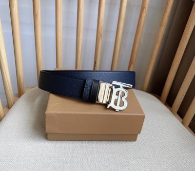 Burberry Burberry Official Store New Arrival Double-Sided Italian-Made Belt Craf
