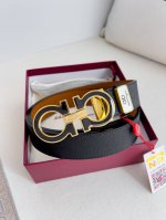 Product Name: Ferragamo Belt. Original Model: Buckle, classic pure copper buckle