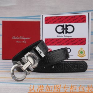 Belt: Ferragamo Original Cowhide Belt (Ddd) Men's Belt: 100% top-grain cowhide l