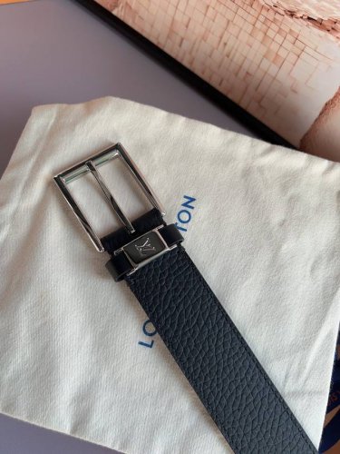 The Vendome belt is crafted from cowhide, creating a smooth, business-like look