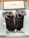 Chanel's latest embroidered double C logo glove. Made with imported Ethiopian le