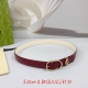 Special 3.0Cm Gucci Belt, Double-Sided Top-Grain Leather, Length: 75Cm, 80Cm, 85