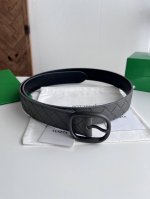 Bv 2025 Newest Men's Braided Belt, Handmade Intreccio Large Check Braided Double