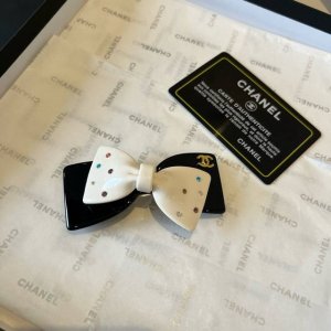 Chanel bow hairpin