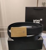 Special Montblanc Automatic Belt, Width 34Mm, Premium Steel Buckle, Double-Sided
