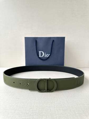 Width 3.5Cm Dior's belt buckle is crafted from stainless steel with a navy green - Click Image to Close