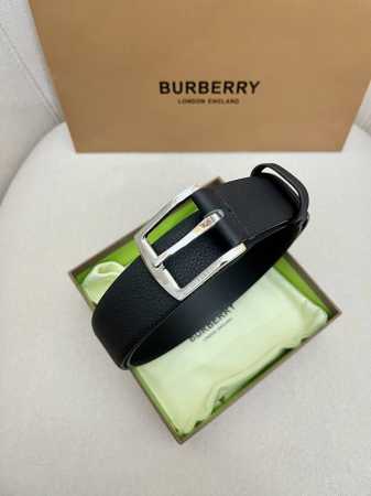burberry-Burberry Men's Counter Metal Buckle Top Layer Cowhide Double-Sided O - Click Image to Close
