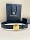Width 4.0Cm This Versace belt features the iconic Versace Medusa head buckle, hi