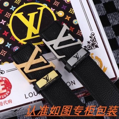 Men's Belt: Louis Vuitton Original Men's Leather Belt: 100% top-grain cowhide, g