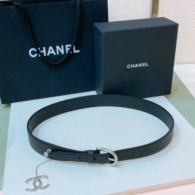 Chanel calfskin and brass simple pin buckle, exclusive first release, sizes 75-9