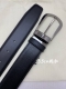 Montblanc 3.5cm wide leather belt, made of premium top-grain cowhide with a pin