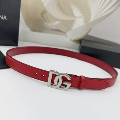 2.5Cm D&G Belt, Double-Sided Top Layer Cowhide, Length: .75.80.85.9095.100 Euro,