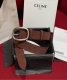 Arc de Triomphe new women's belt This one is made of cowhide suede leather Twin