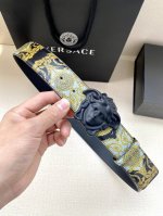 Special Width 4.0 Cm Versace This Palazzo Belt Is Made From Cowhide Leather, Fea