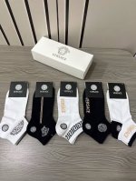 Special offer: Versace new men's socks, five pairs per box, made of pure cotton
