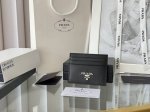 Prada classic men's and women's card holder, synced with the official Prada stor