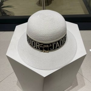 dior Dior Straw Hat New Summer Sun Hat Straw Hat Advanced Customization Head