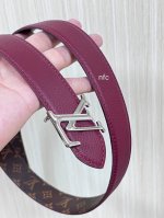 Flowergram Reversible Belt: This belt combines Monogram canvas and Monogram embo