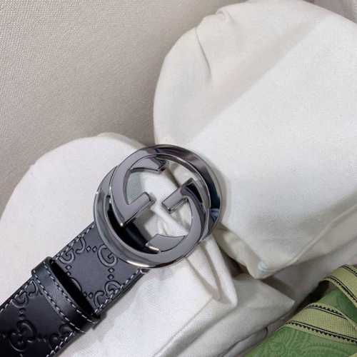 New, Gucci men's belt counter hot selling belt first layer cowhide with full pa