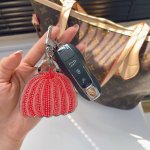 Lv Yayoi Kusama pumpkin keychain pendant bag ornament Louis Vuitton Lv & Yayoi K