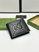 Short Color Black Size Short 12X10 New Style Folding 1:1 Imported Cowhide Emboss