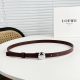 Loewe pebble belt, niche style, can be matched with skirts and pants, 1.5Cm