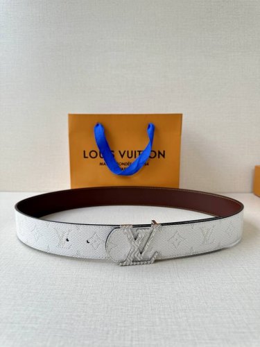 Special 4.0-Inch-Wide Lv Dimension Monogram H Ritage Double-Sided Belt Combines
