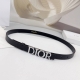 2.0Cm Dior Double-Sided Top-Grain Calf Leather, Custom-Made With Original Leathe