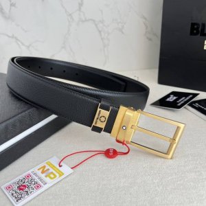 Product Name: Montblanc Original Single Belt/Leather Bag (Ddd) Model: Pin Buckle